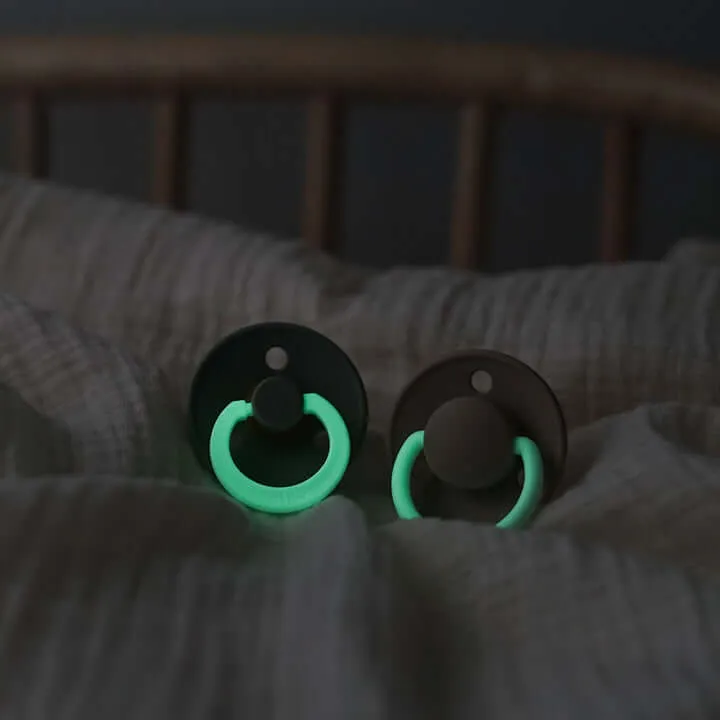 BIBS Pacifier Duo - NIGHT Glow Cloud | Size 3