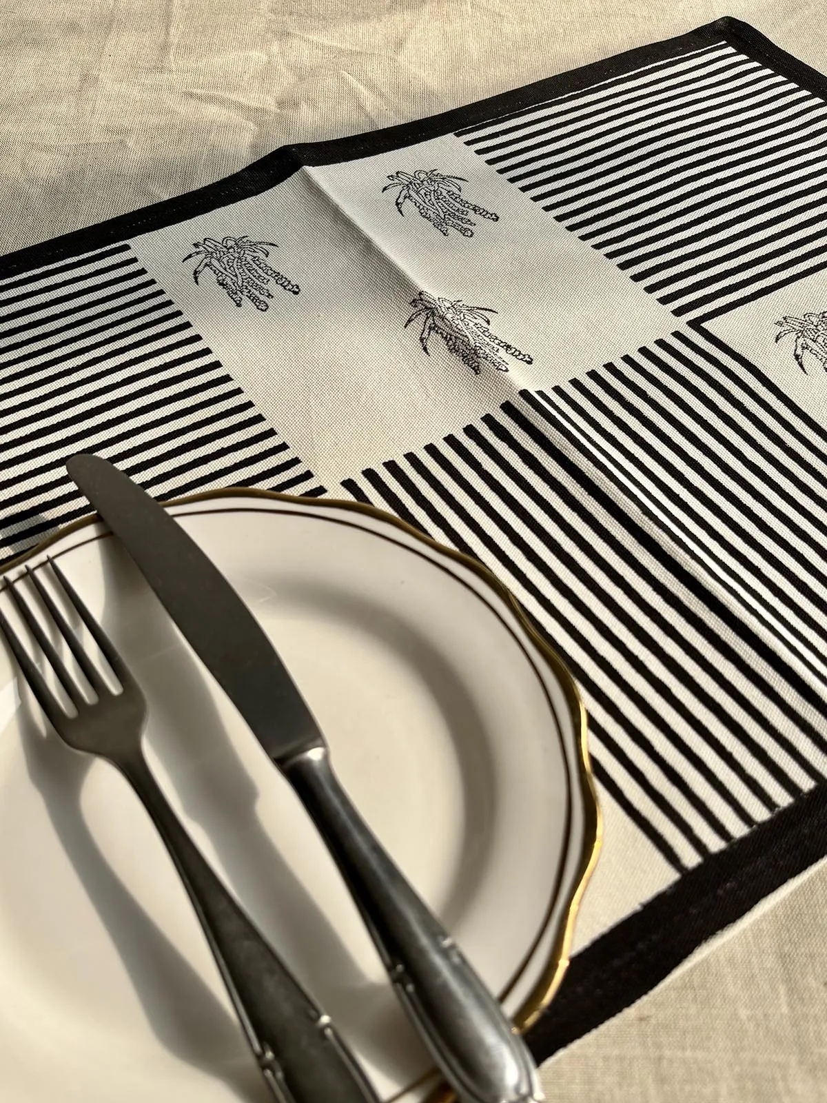 Black & White Kopou Placemats