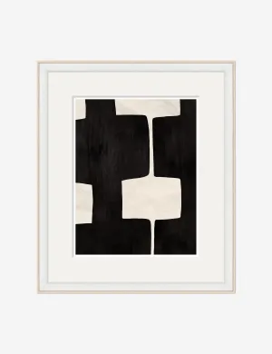 Black and White Abstract 3 Print by Paule Marrot