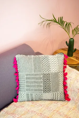 Black Detailed Cushion Cover