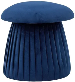 Bloomingville Roberta Pouf, Blue, Recycled Polyester