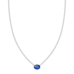Blue Tanzanite Tennis Necklace