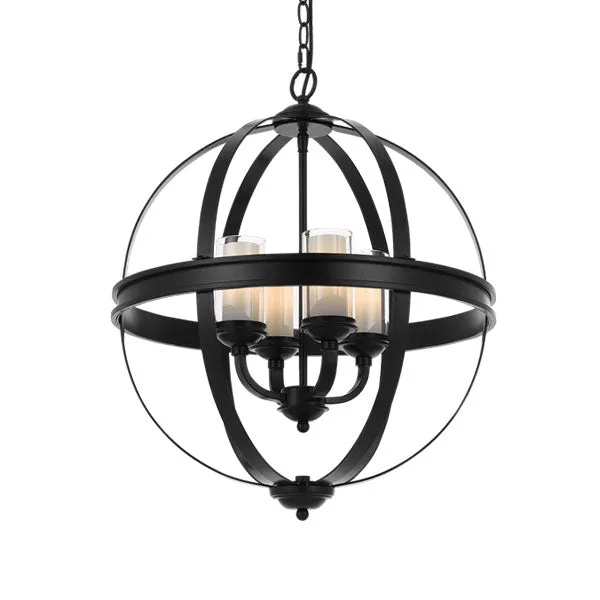 Bodum Black 4 Light Sphere Upright Arm Pendant