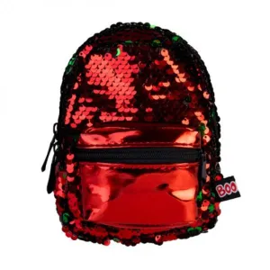 Booboo Red & Green Mini Sequins Backpack