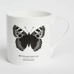 'British Butterflies: Small Tortoiseshell' Fine China Mug