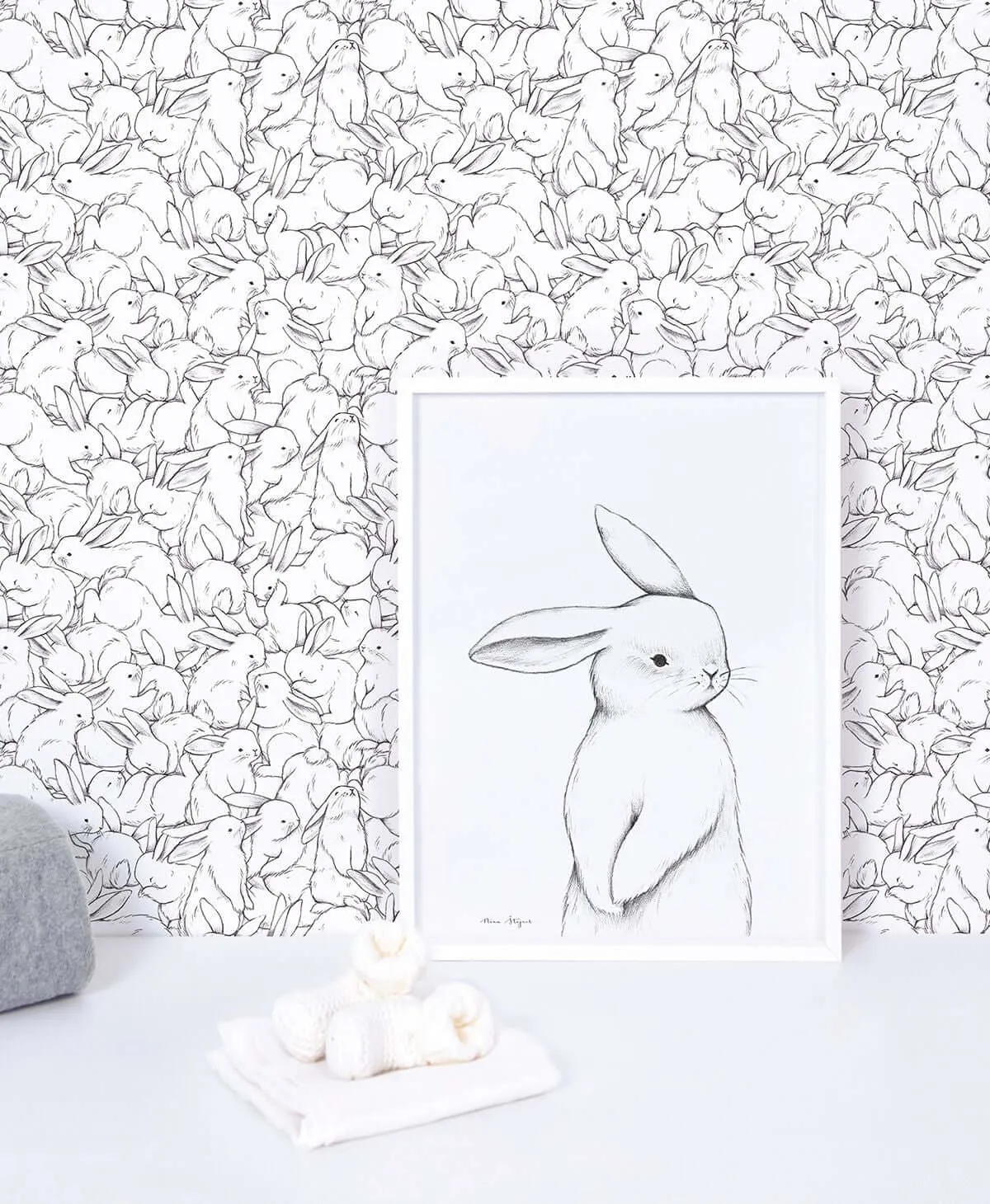 Bunny | Hello Art Print