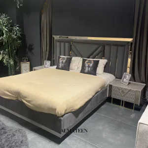 Buy Verona Bedroom Set with King Size Bed, Dresser and Side Tables in Pakistan
