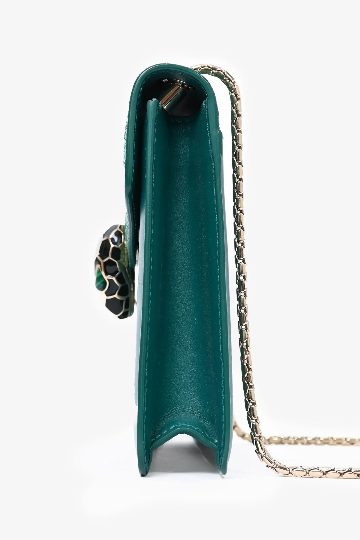Bvlgari Green Leather/Stingray 'Serpenti Forever' Bag