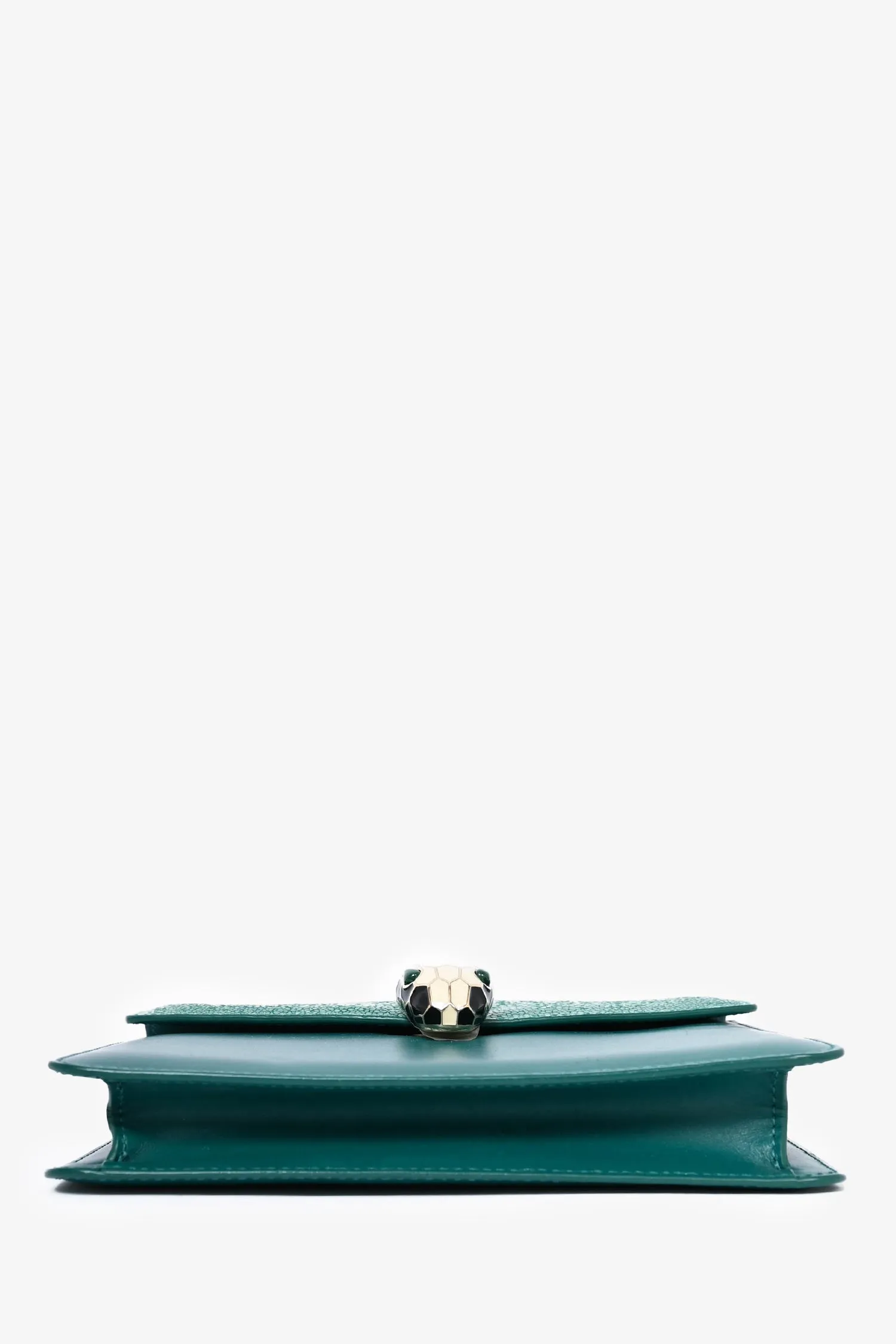 Bvlgari Green Leather/Stingray 'Serpenti Forever' Bag