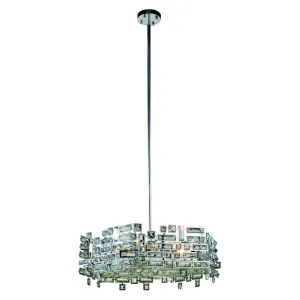 C121-2101D24C/RC - Regency Lighting: Picasso 6 light Chrome Pendant Clear Royal Cut Crystal C121-2101D24C/RC - Regency Lighting: Picasso 6 light Chrome Pendant Clear Royal Cut Crystal