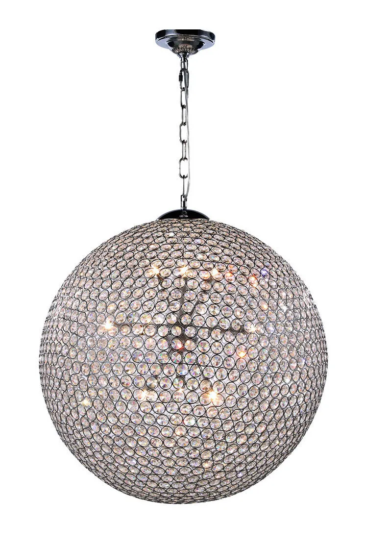 C121-2102D24C/RC - Regency Lighting: Cabaret 12 light Chrome Pendant Clear Royal Cut Crystal