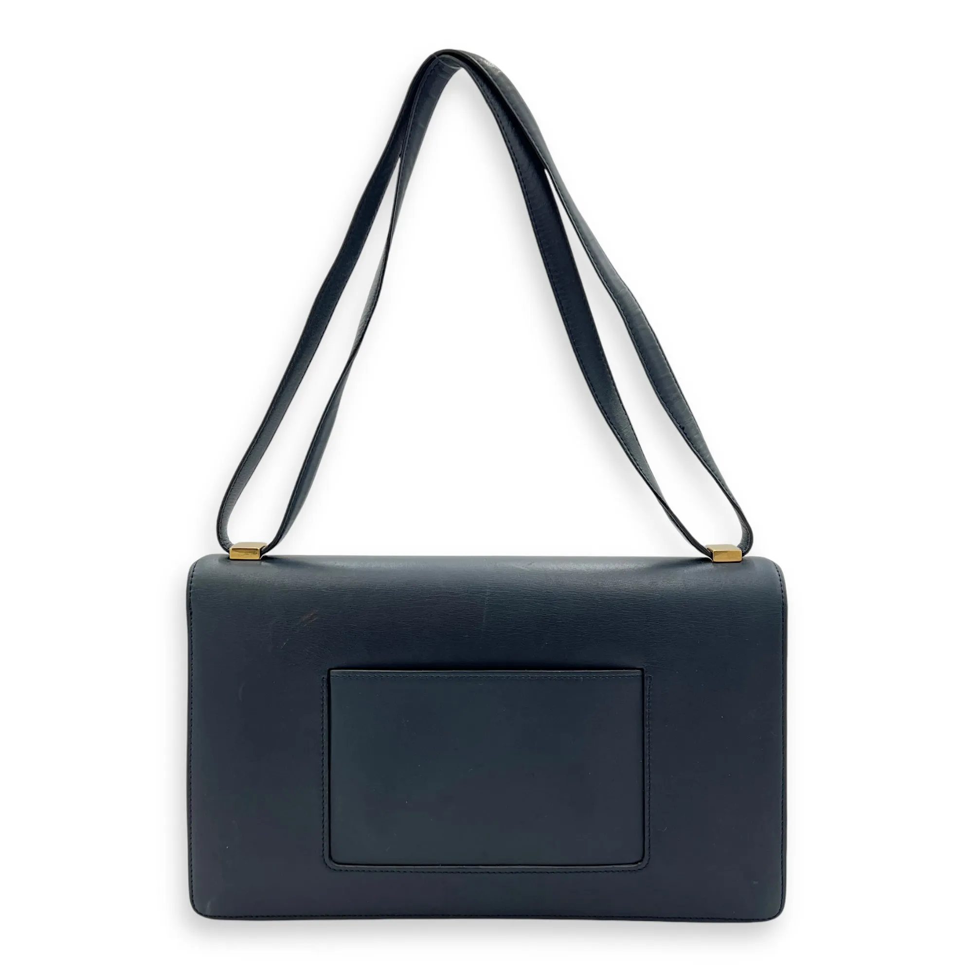 Case Flap Medium Shoulder bag in Calfskin, Gold Hardware