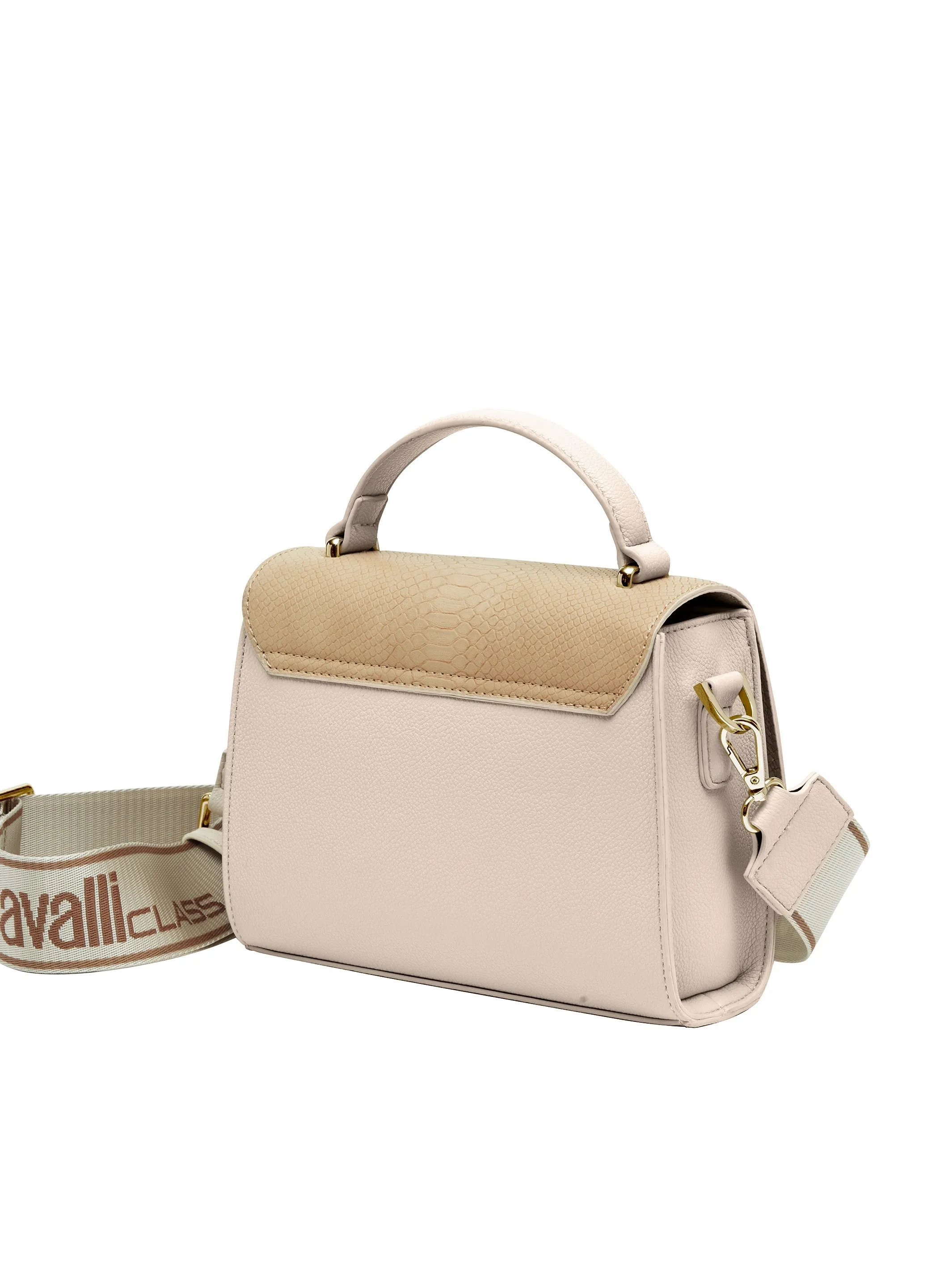 Cavalli Class AMALFI Cream Small Top Handle Crossbody Shoulder Bag