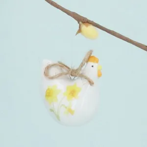 Ceramic Decoration - Daffodil Hen