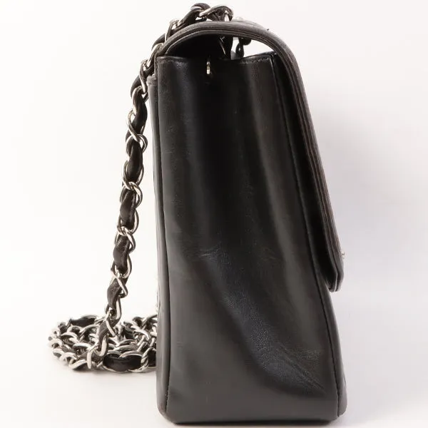 Chanel Around 1997 Made Diana Flap Chain Bag Black
