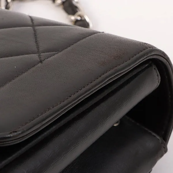 Chanel Around 1997 Made Diana Flap Chain Bag Black