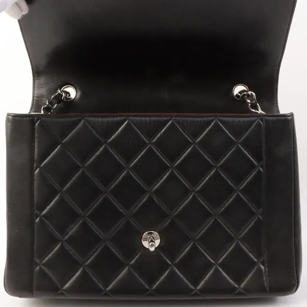 Chanel Around 1997 Made Diana Flap Chain Bag Black