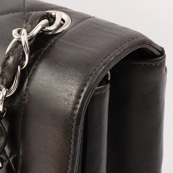 Chanel Around 1997 Made Diana Flap Chain Bag Black