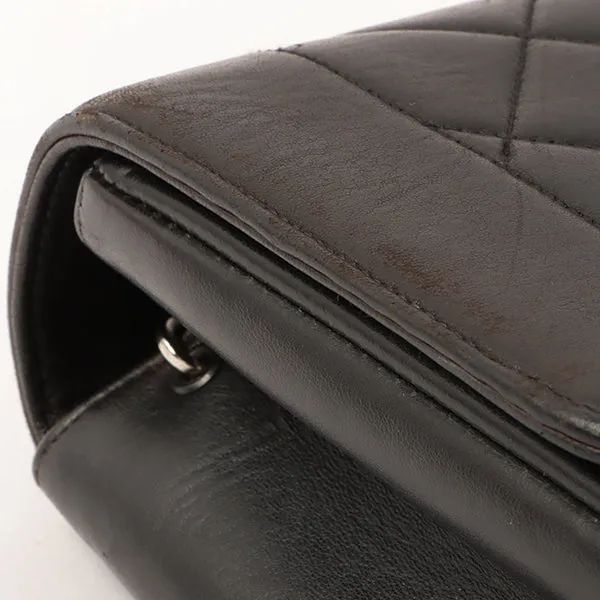 Chanel Around 1997 Made Diana Flap Chain Bag Black