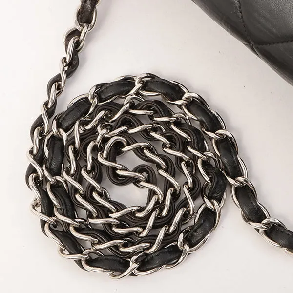 Chanel Around 1997 Made Diana Flap Chain Bag Black