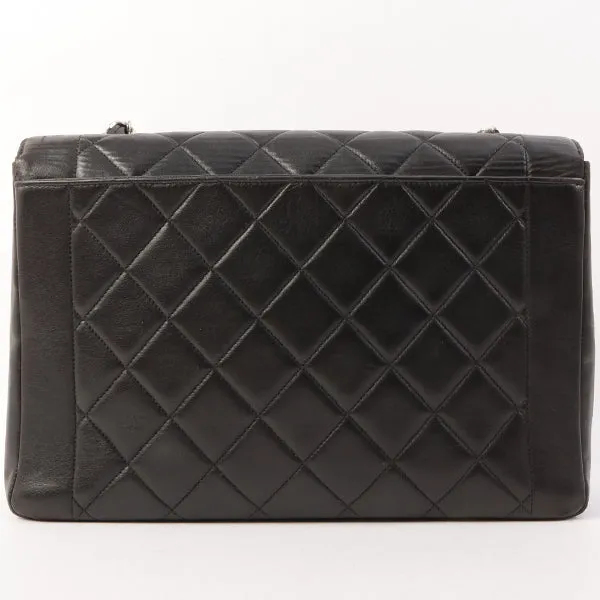 Chanel Around 1997 Made Diana Flap Chain Bag Black