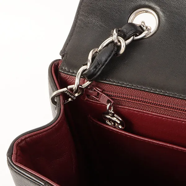 Chanel Around 1997 Made Diana Flap Chain Bag Black