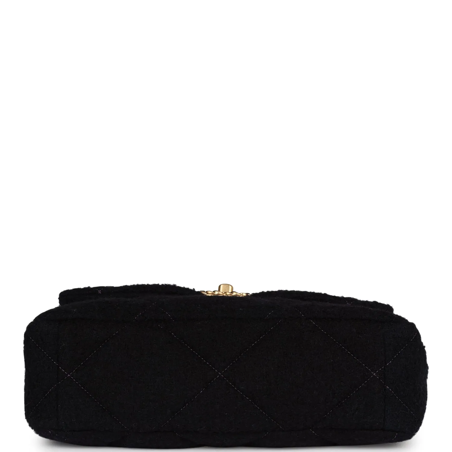 Chanel Large 19 Flap Bag Purple and Blue Wool Tweed Mixed Hardware