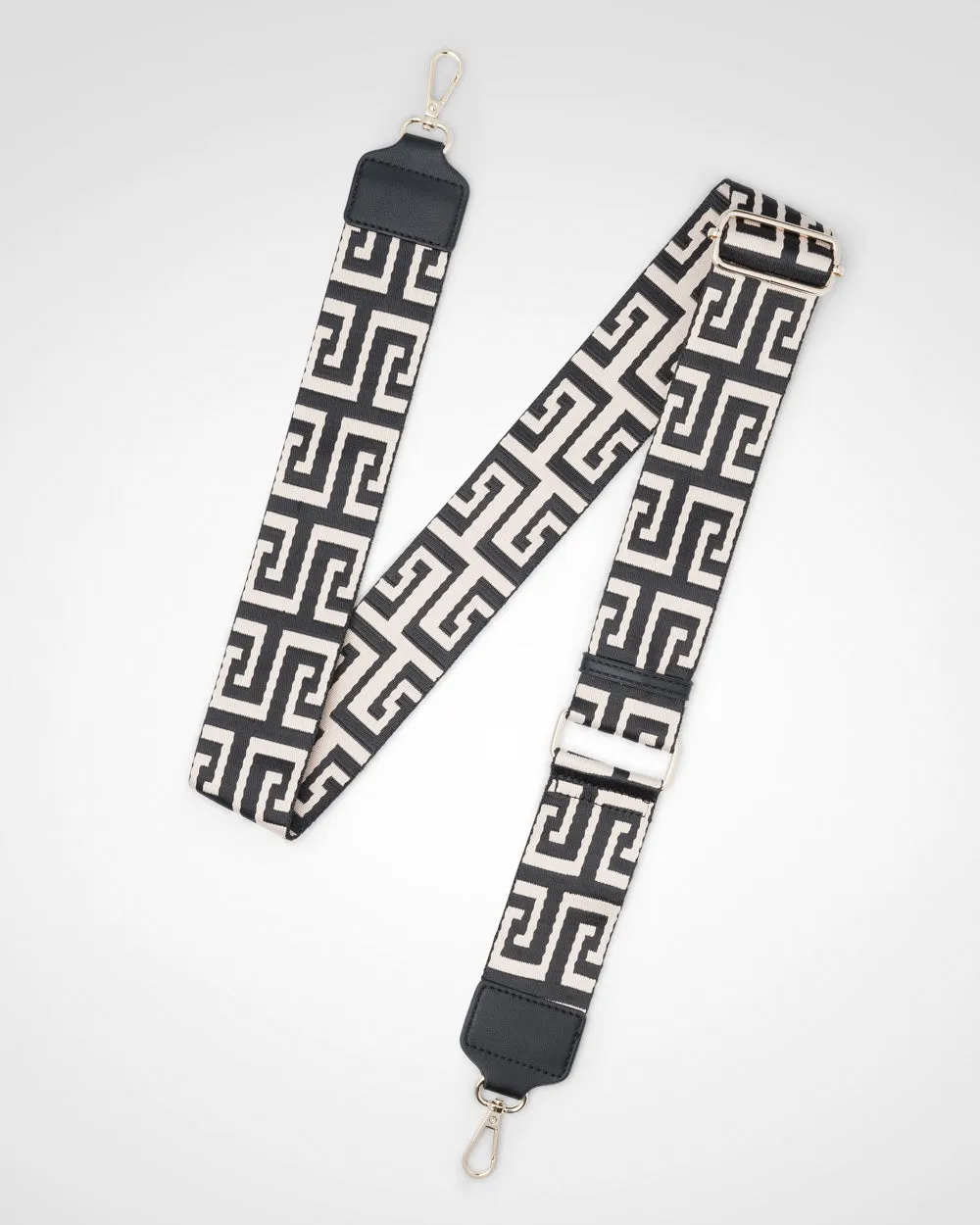 Charlotte Double Zip Crossbody Bag   Graphic Bag Strap