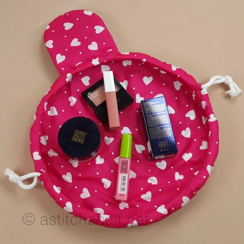 Cherry Blossom Sashiko Circle Bag