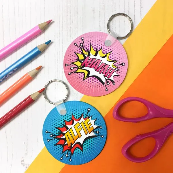 Children's Personalised Comic Water Bottle