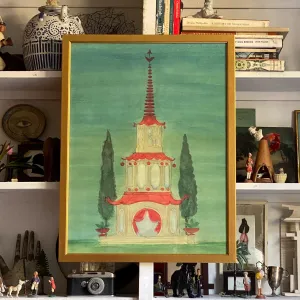 'Chinese 3 Tier Pagoda Garden Folly'