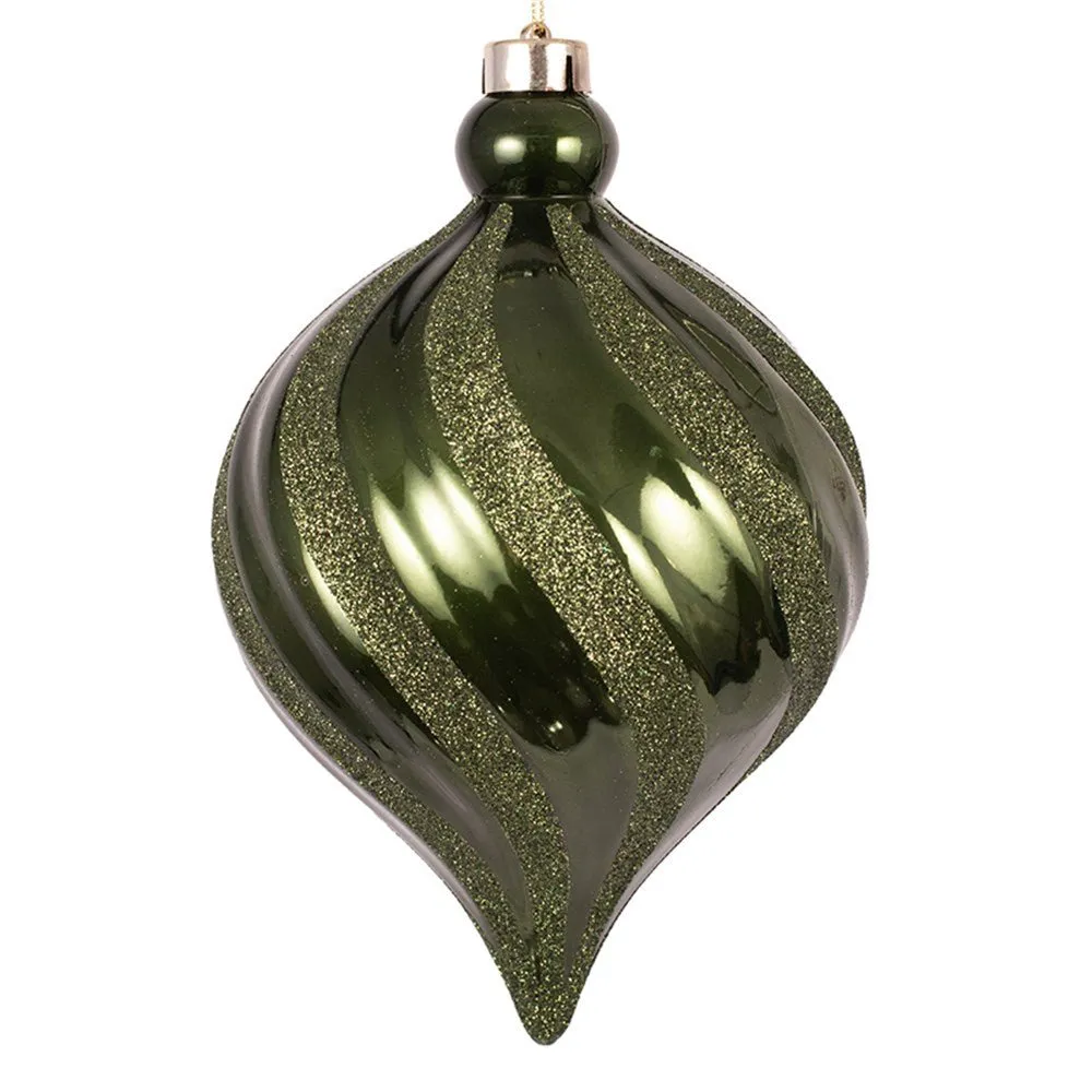 Christmas Ornament Large Sage Green Finial Bauble 24cm Tree Decoration