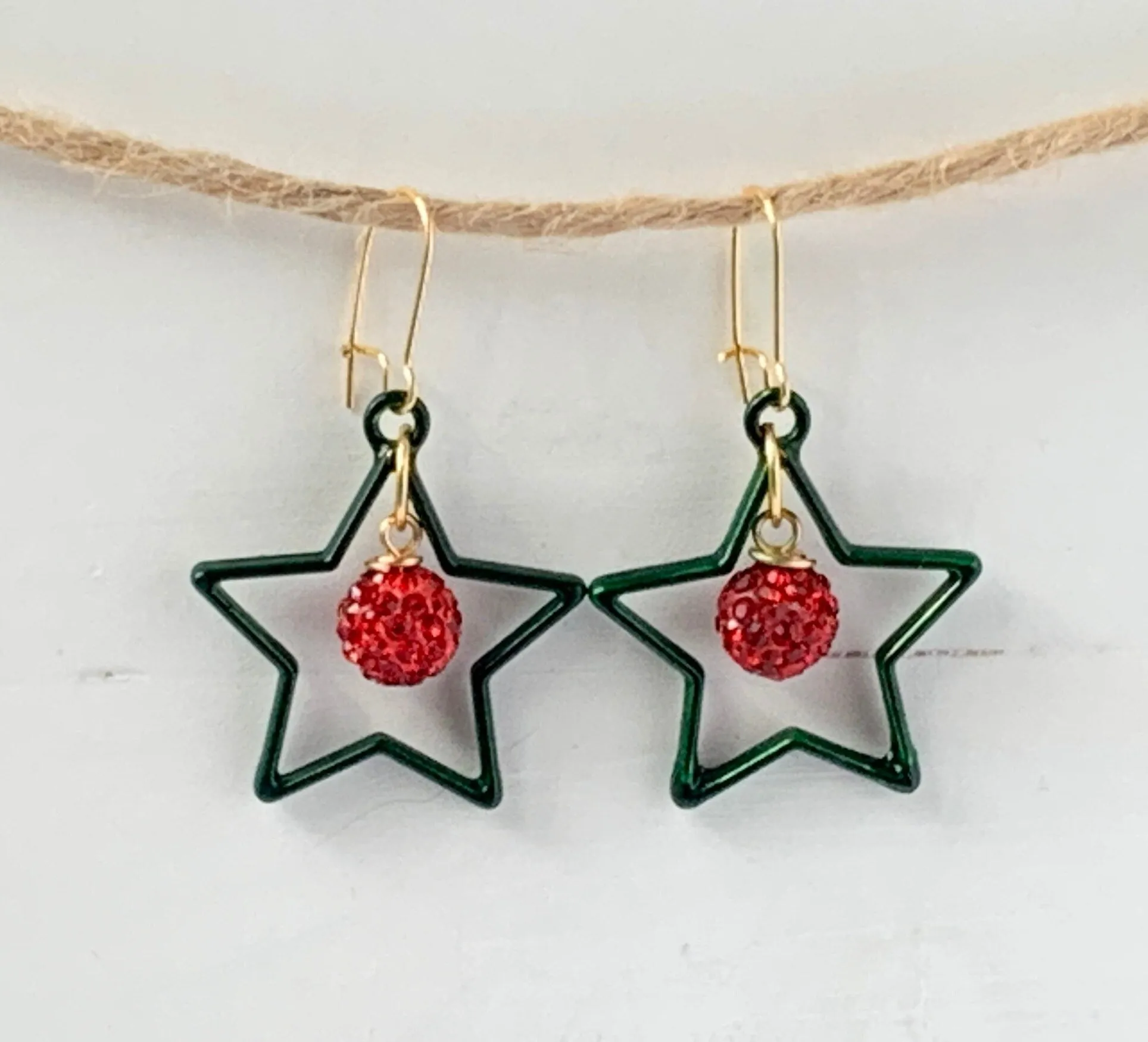 Christmas Star Earrings - Two Options Available