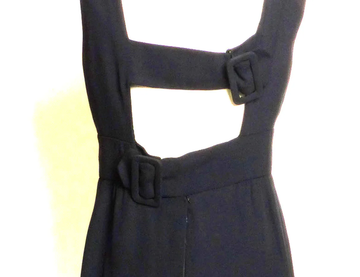 Circa Late 1950s/Early 1960s Simpson's Open Back Cocktail Dress
