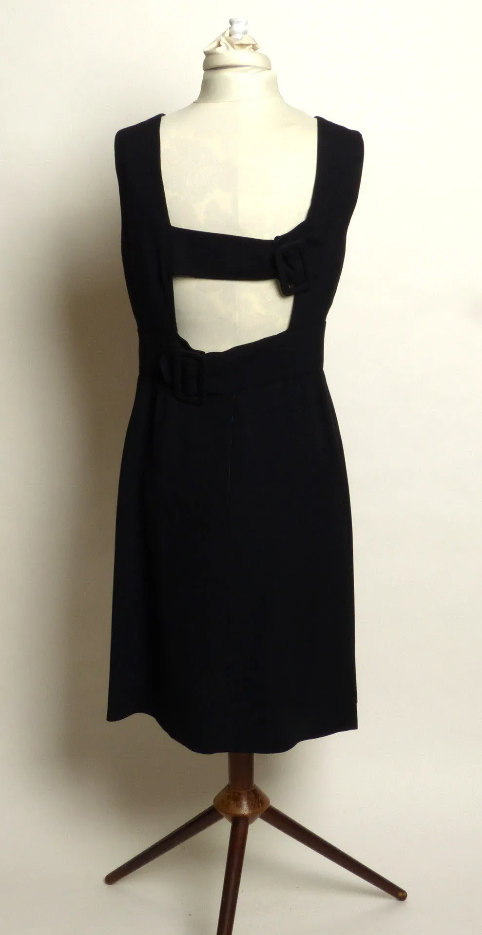 Circa Late 1950s/Early 1960s Simpson's Open Back Cocktail Dress