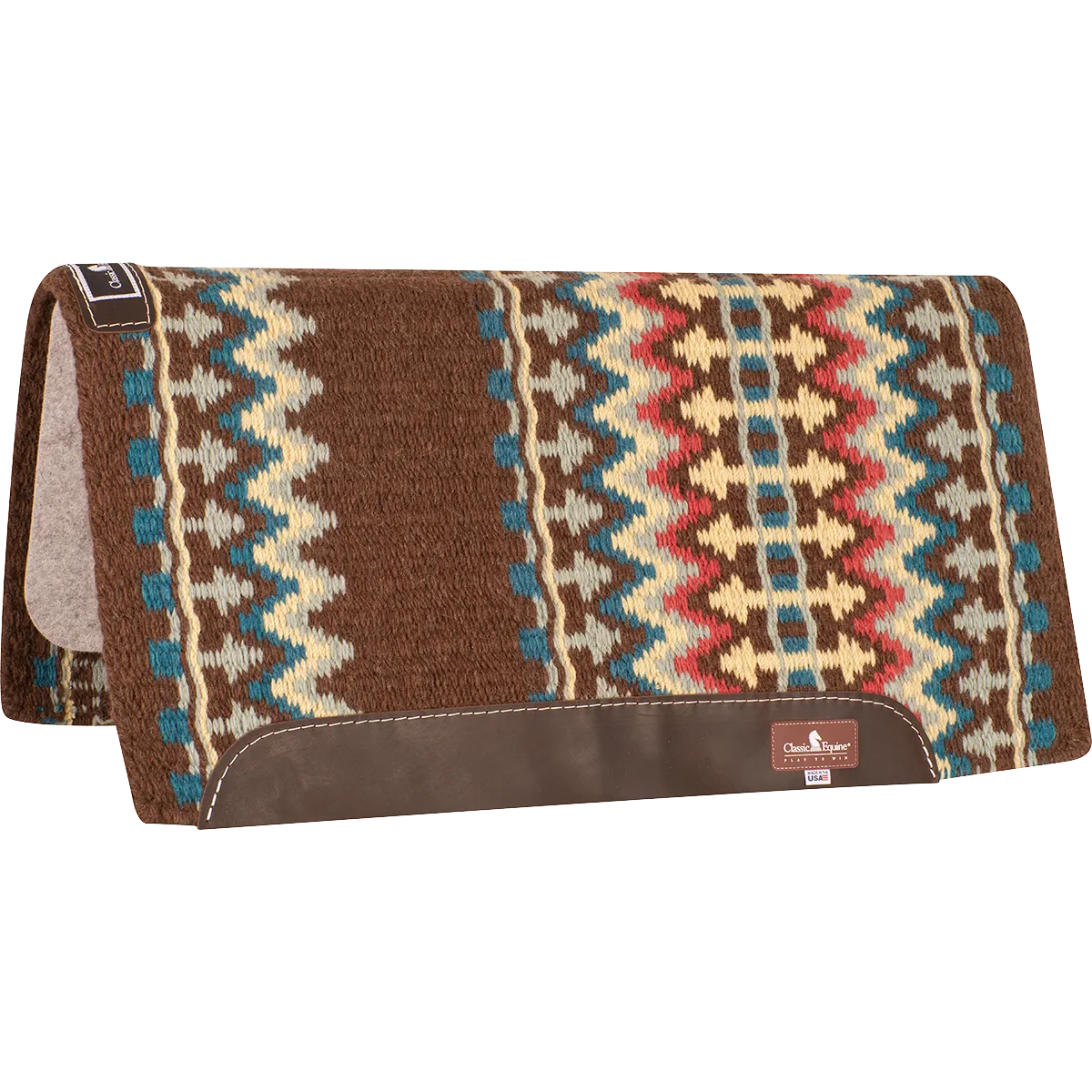 Classic Blanket Straight Pad - Chestnut / Lemon