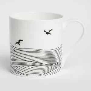 'Coastal Sea: Birds' Fine China Mug