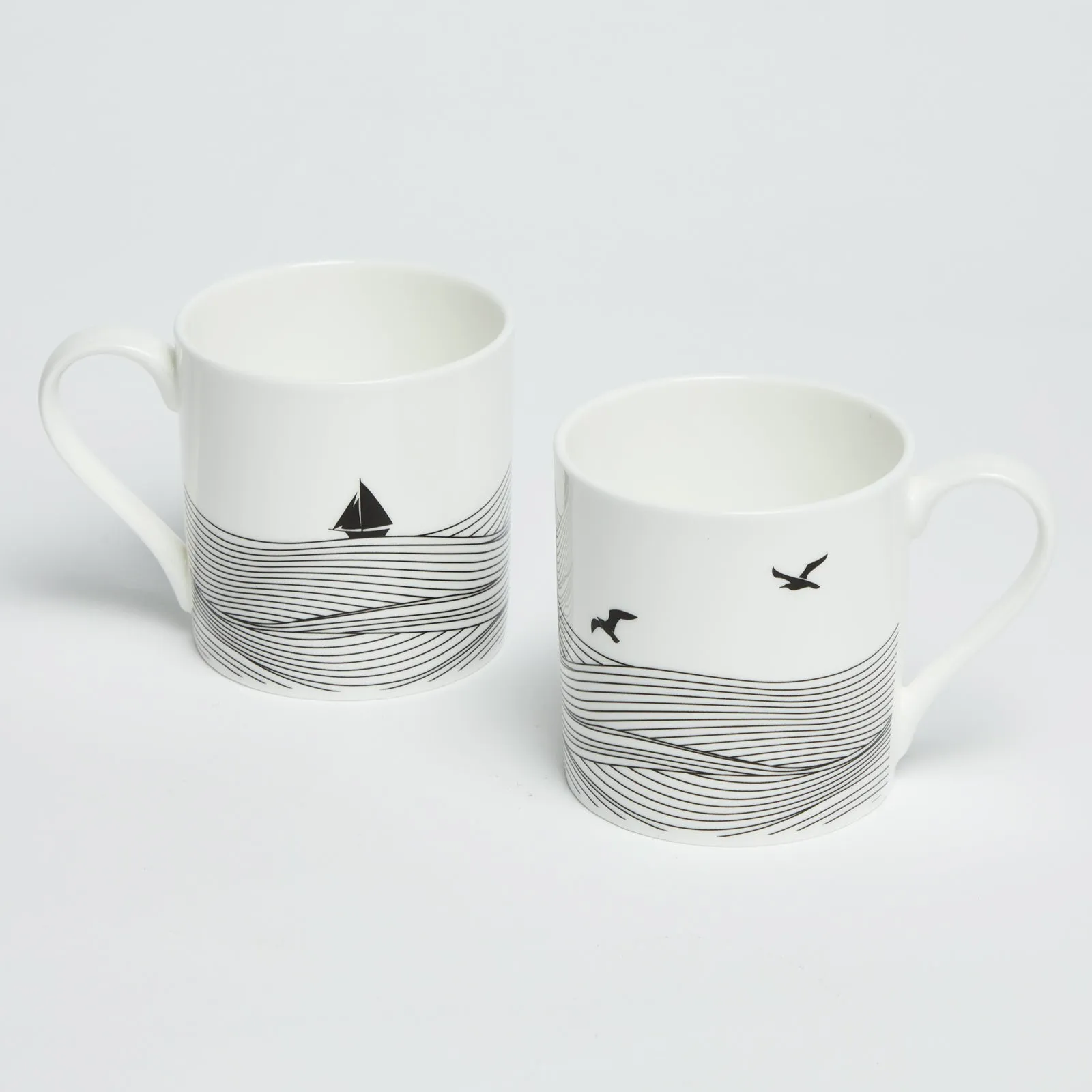 'Coastal Sea: Birds' Fine China Mug