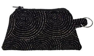 Coin Purse & Cosmetic Bag - Spiral Dance Upholstery -  One Cosmetic Left!