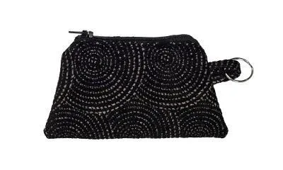 Coin Purse & Cosmetic Bag - Spiral Dance Upholstery -  One Cosmetic Left!