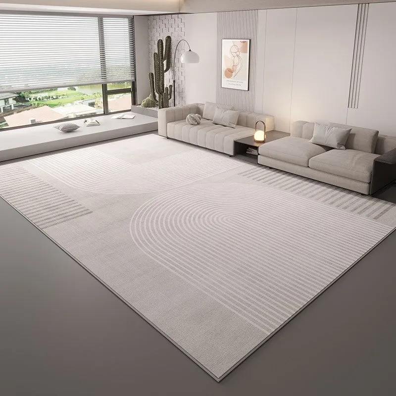 Contemporary Modern Rugs for Living Room, Bedroom Modern Rugs, Grey Abstract Geometric Modern Rugs, Modern Rugs for Dining Room
