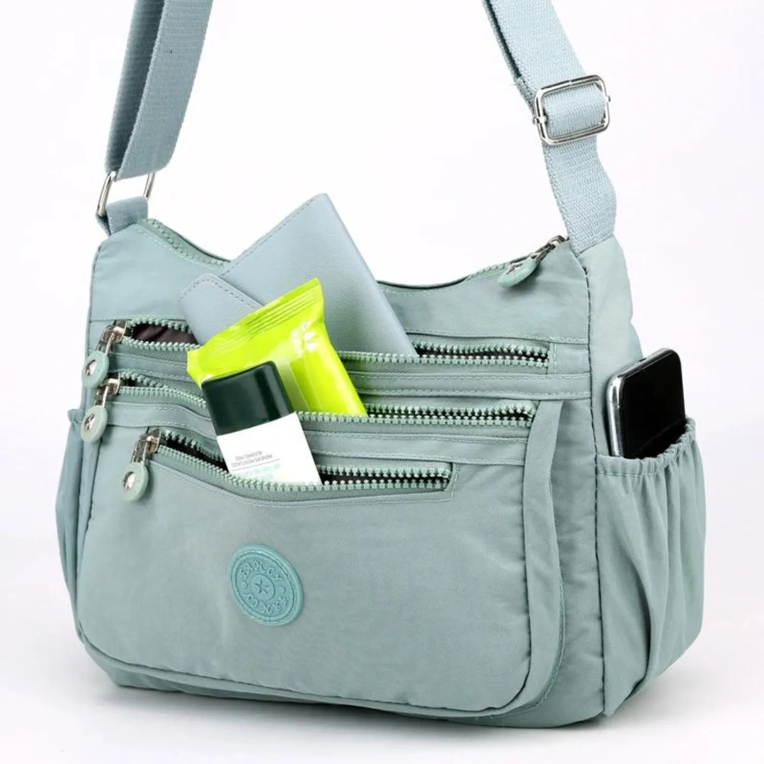 Contemporary Water-Resistant Crossbody Bag