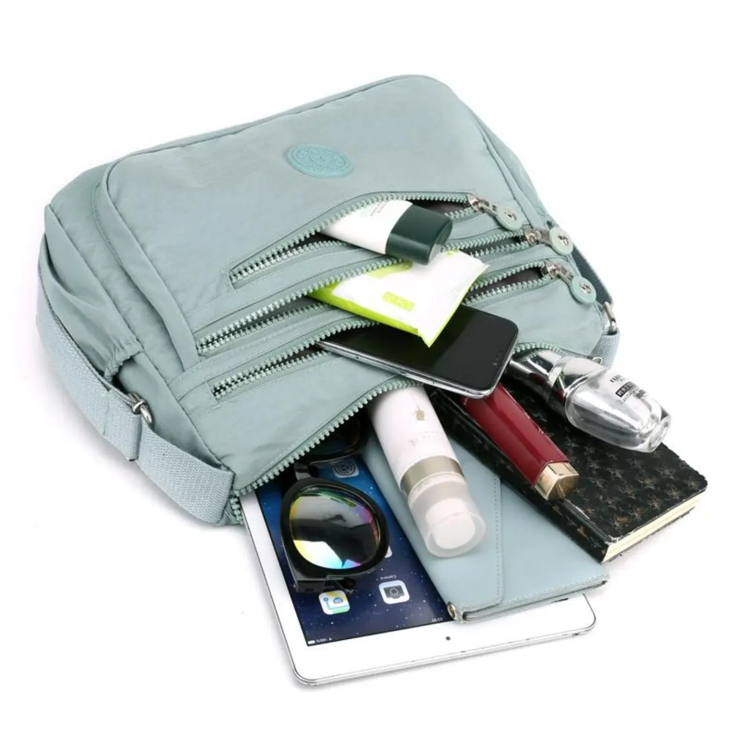 Contemporary Water-Resistant Crossbody Bag