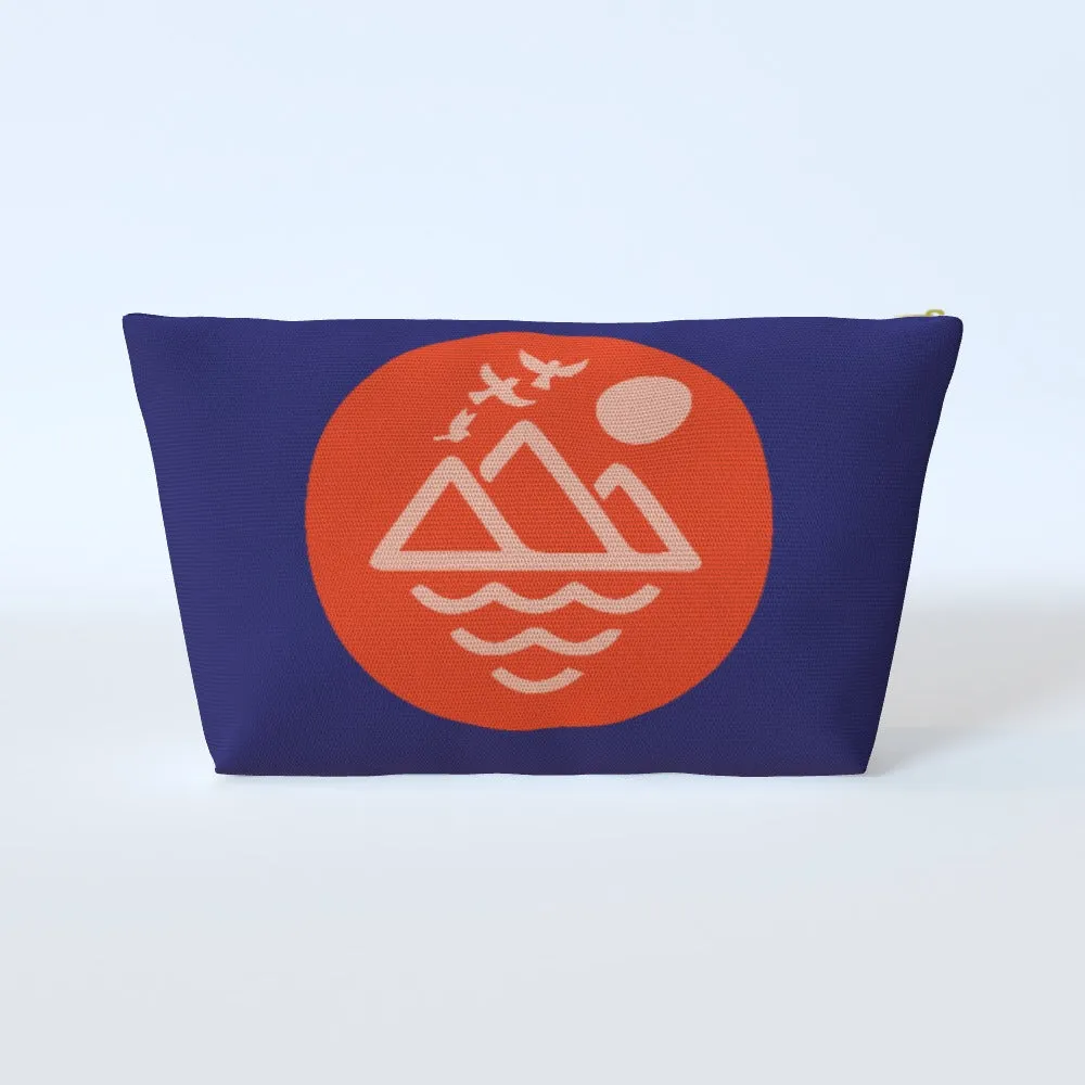 Cosmetic Bag - Mountain Doves Blue