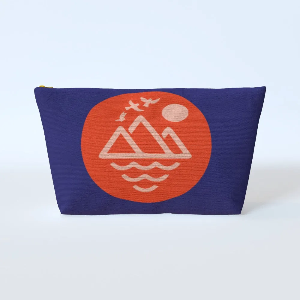 Cosmetic Bag - Mountain Doves Blue