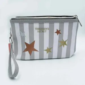 Cosmetic Bag Stars & Stripe Grey