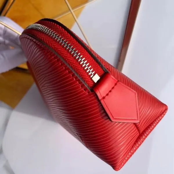 Cosmetic Pouch Pm Bag Epi Leather Coquelicot M41114