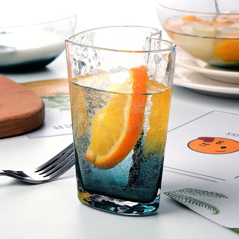 Crystal Glass Heart-shaped Dessert Bowl