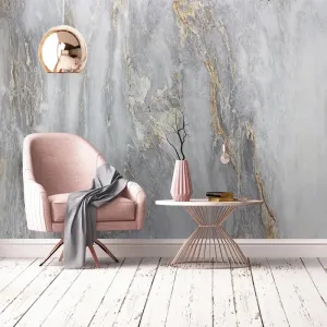 Custom Size Marble Effect Wallpaper Mural (㎡)