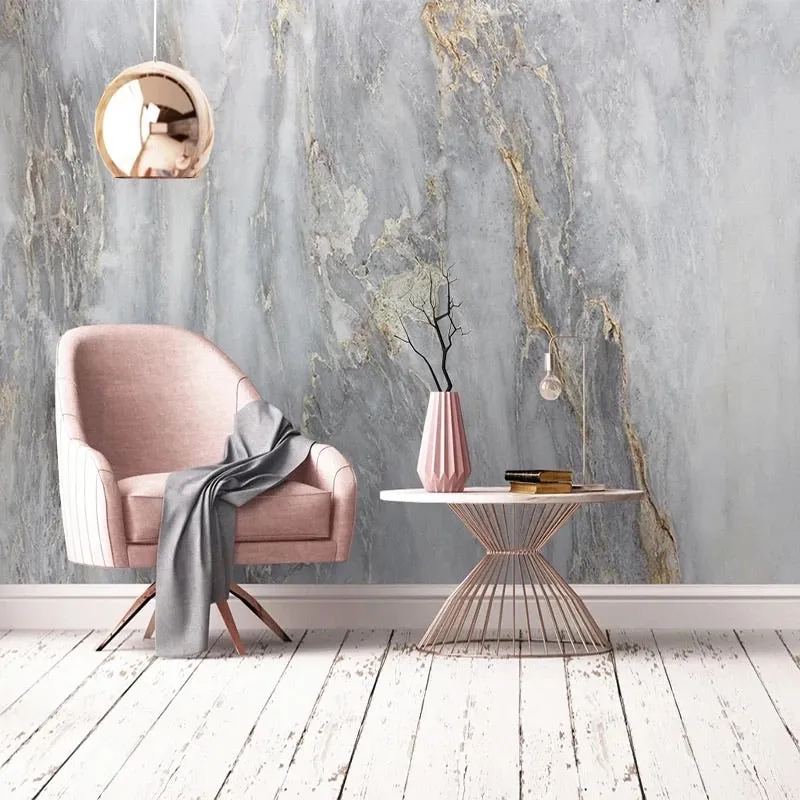Custom Size Marble Effect Wallpaper Mural (㎡)